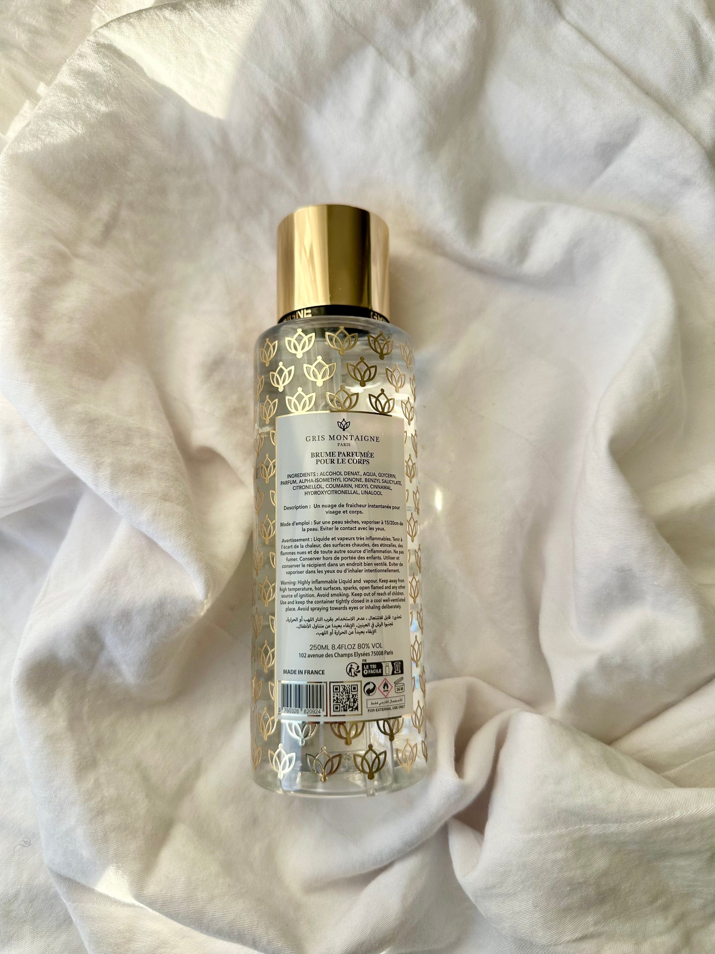 Brume Snow white - 250 ml - Gris Montaigne